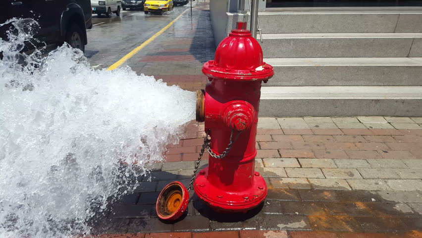 image of water hydrant flushing graphic