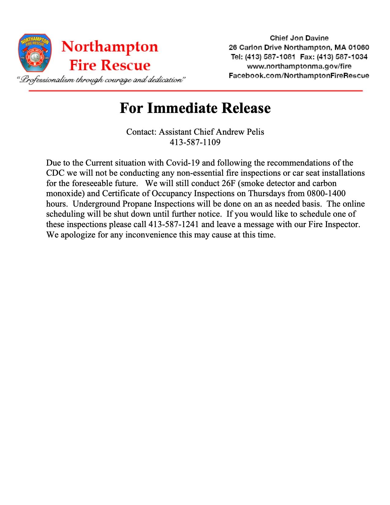 Press Release 3-16-20