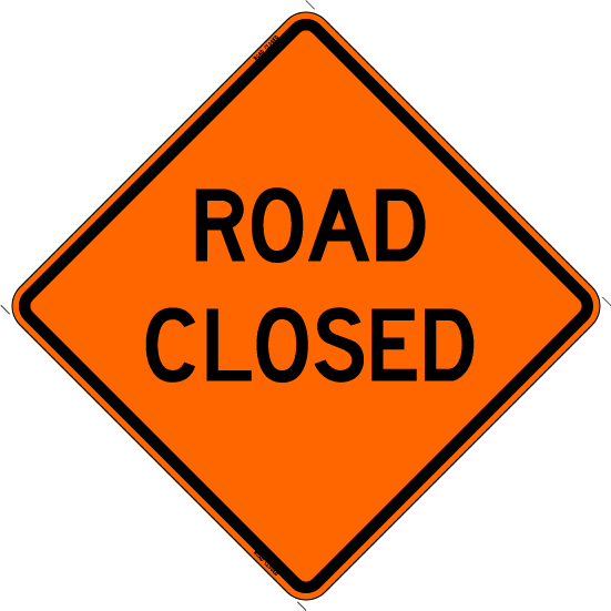image of Road Closed sign
