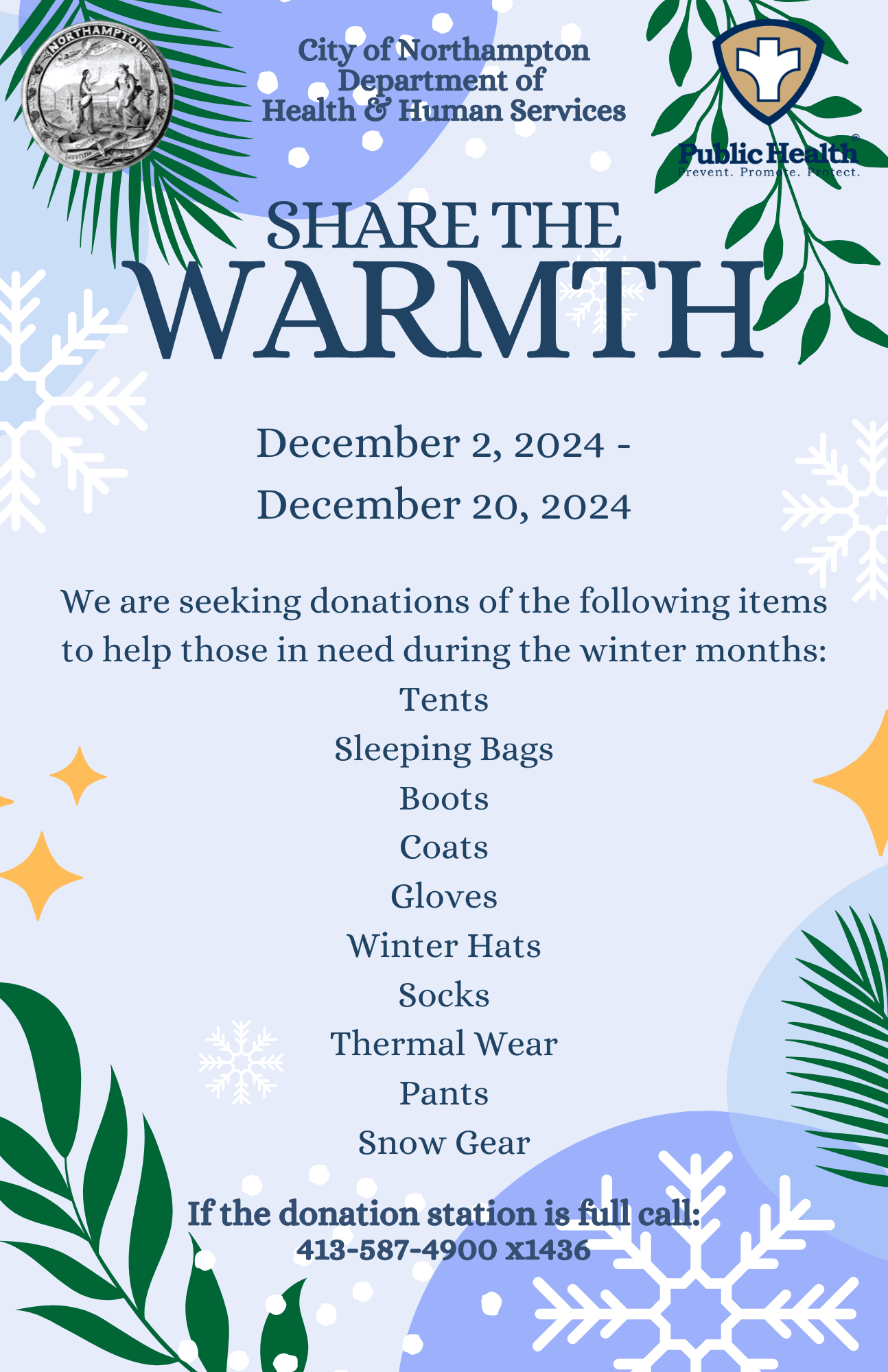 Share the Warmth - Flyer for Donation Station (1)